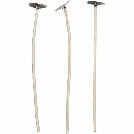 Kaarsenlont - Lont - Kaarsen Maken Lont - Kaarsenkoord - Wick - Vezeldraad - Brandkoord - Met Was - Dikte 2 mm - Lengte 10 cm - 50 Stuks
