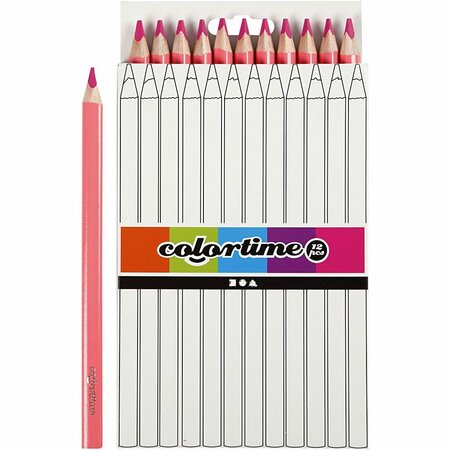 Colortime kleurpotloden, vulling: 5 mm, roze, Jumbo, 12stuks kopen?