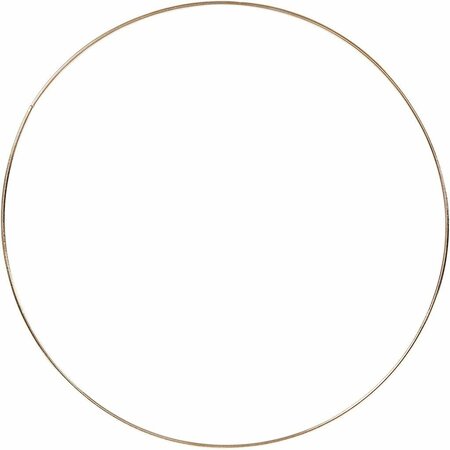 Metalen Draadring Goud &ndash; Metalen Ring &ndash; Decoratie Ring &ndash; Krans Ring &ndash; &Oslash; 30 Cm