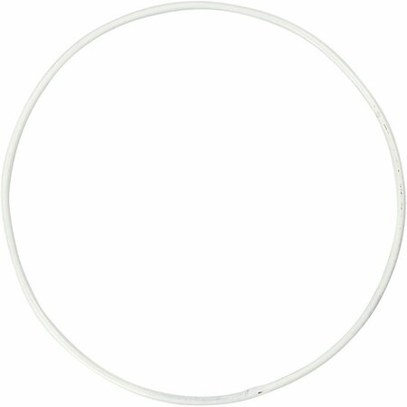 Ringen - Metalen Draadringen - DIY Bloemenkrans Ringen - Wit - Diameter: 10 cm - Dikte: 2 mm - 10 Stuks