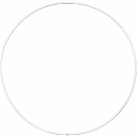 Ringen - Metalen Draadringen - DIY Decoratie Object - Hobby Bloemenkrans Ringen - Diameter 15cm - Dikte 2mm - Kleur Wit - Set Van 10 Stuks