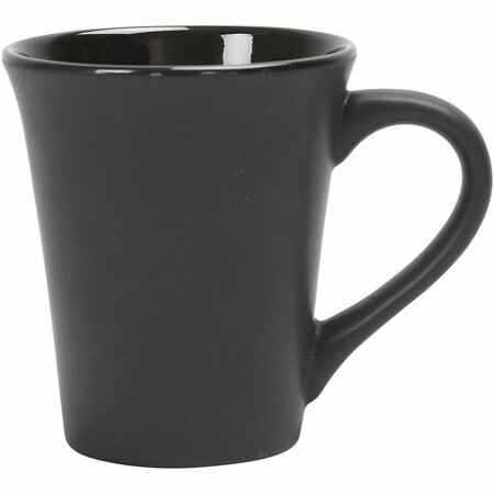 Zwarte Mokken - Porseleinen Mokken - Koffiemokken - Servies Mokkenset - Mok 300 ml - 12 Stuks