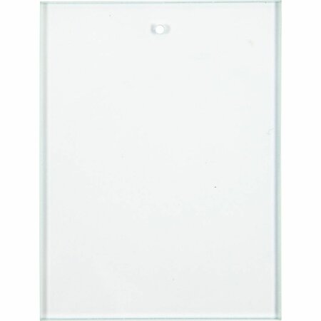 Glazen Platen 8x6 Cm &ndash; Knutselglas &ndash; Vierkant &ndash; 10stuks