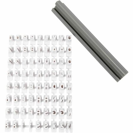 Stempelset Alfabet - ABC Stempels - 6mm Letters - 73x - 1x