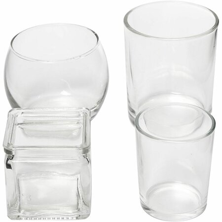 Waxinelichthouders glas &ndash; 72 stuks