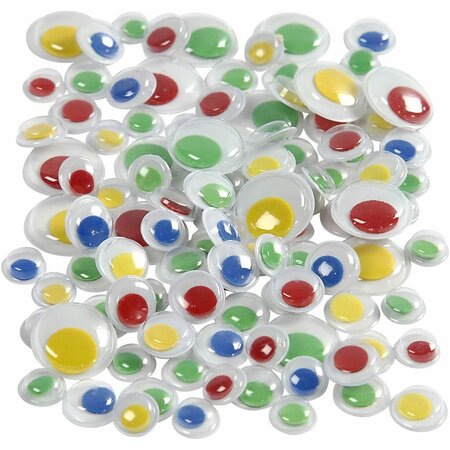 Zelfklevende wiebelogen &ndash; 8&ndash;14 mm &ndash; 300 stuks