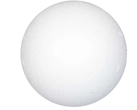 Styropor balletjes wit &ndash; &Oslash; 7 cm &ndash; 50 stuks