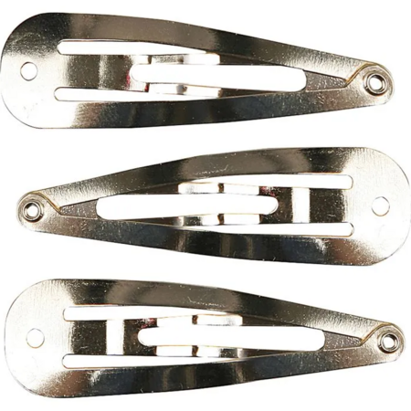 Haarspelden - Verzilverd - Decoratieve Haarspelden - DIY Accessoires - Hobby Haarspeldjes - Kleine Haarspelden Voor Handwerk - Lengte 45mm - Breedte 14mm - 100 Stuks