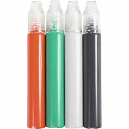 Kaarsenstiften Set &ndash; Zwart Groen Lichtgrijs Rood &ndash; 4x30 Ml