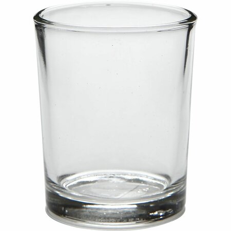 Waxinelichthouder glas &ndash; &Oslash; 4,5 cm &ndash; 6,5 cm hoog &ndash; 12 stuks