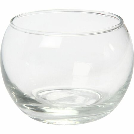 Waxinelichthouder bolvormig &ndash; Glas &ndash; &Oslash; 8 cm &ndash; 7 cm hoog &ndash; 12 stuks