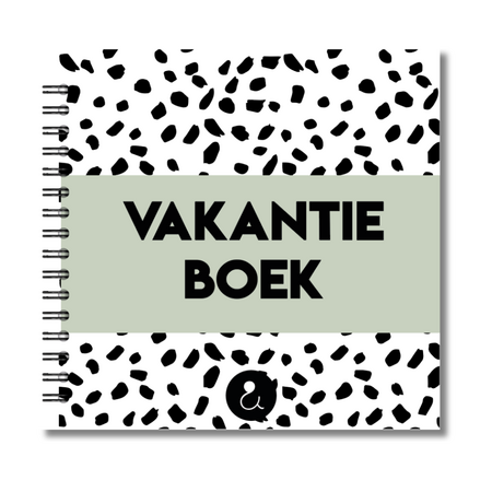 Foto Vakantieboek | Invulboek Vakantie | Dots Groen