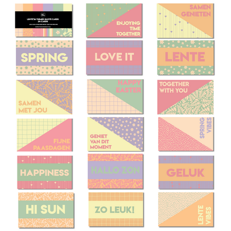 Quotekaartjes| Tekstkaartjes | Lente '26