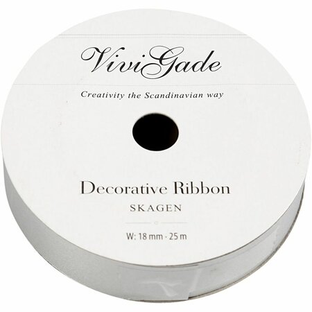 Cadeaulint zilver | Geschenklint | Inpaklint | Zilver cadeaulint mat | 18 mm | 25 Meter