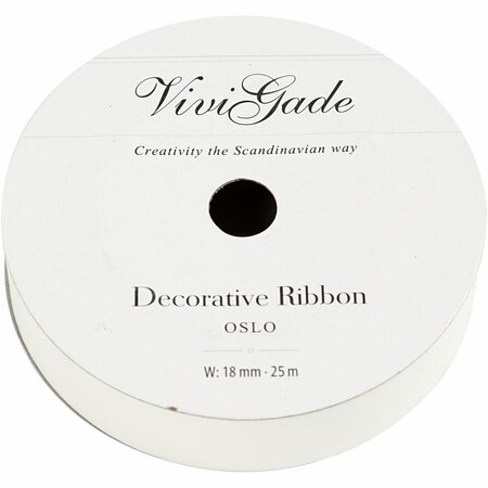 Cadeaulint wit | Geschenklint | Inpaklint | Wit cadeaulint mat | 18 mm | 25 Meter