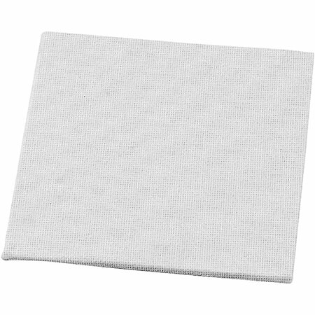 Canvas Paneel, afm 10x10 cm, dikte 3 mm, 280 gr, wit, 1 stuk