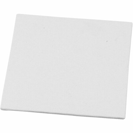 Canvas Paneel, afm 12,4x12,4 cm, dikte 3 mm, 280 gr, wit, 1 stuk