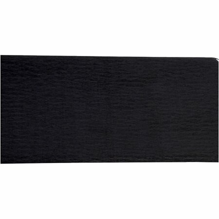Cr&ecirc;pepapier Zwart | Rekbaar Knutselpapier | Decoratiepapier | 50x250 cm | 10 Vellen