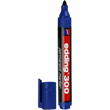 Edding 300 Marker, lijndikte 1,5-3 mm, blauw, 1 stuk