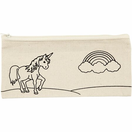 Etui, unicorn, afm 21x9 cm, 245 gr, licht naturel, 1 stuk