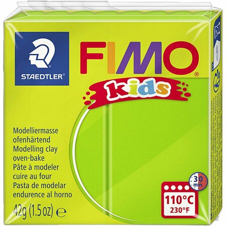 Boetseerklei Lichtgroen | FIMO Kids Klei | Afbak Klei Kinderen | Kinderklei | DIY Klei | Lichtgroen | 42 Gram | 1 Stuk