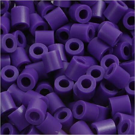 Foto kralen, afm 5x5 mm, gatgrootte 2,5 mm, medium, donkerpaars (11), 1100 stuk/ 1 doos