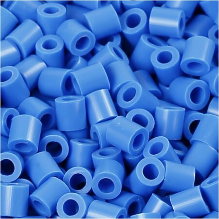 Foto kralen, afm 5x5 mm, gatgrootte 2,5 mm, medium, blauw (17), 1100 stuk/ 1 doos