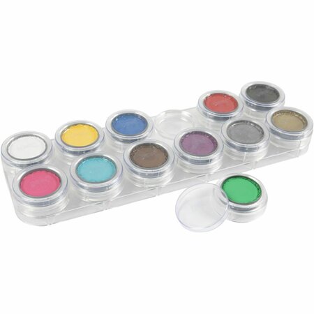 Grimas Schmink - Schminkpalet, diverse kleuren, 12x2.50 ml/ 1 stuk