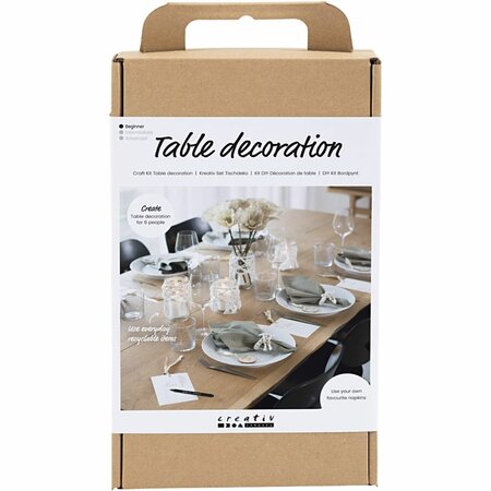 Hobbyset Tafeldecoratie, naturel, 1 doos