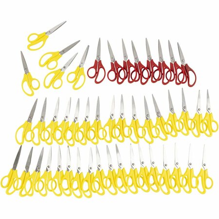 Kinderscharen, L: 12,5 cm, puntig, rechts- & linkshandig, 48 stuk/ 1 doos