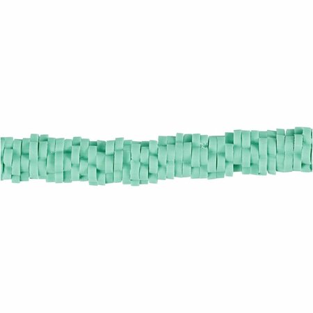 Klei kralen | Polymeer kralen bloemvorm | Platte rijgkralen | Groen | &Oslash; 5-6 mm | Gat 2 mm | 145 stuks