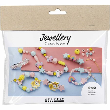 Hobbyset sieraden maken kinderen | Kettingen maken | Armbanden maken | Haarclips maken | Mini Creative Set Jewellery