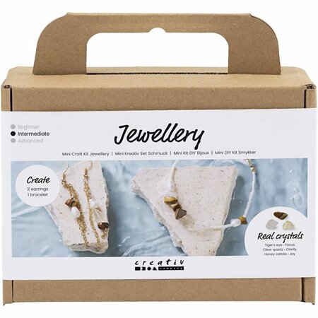 Hobbyset sieraden maken | Kristal halsketting maken | Oorbellen maken | Sieraden maken hobbypakket | Mini Creative Set Jewellery