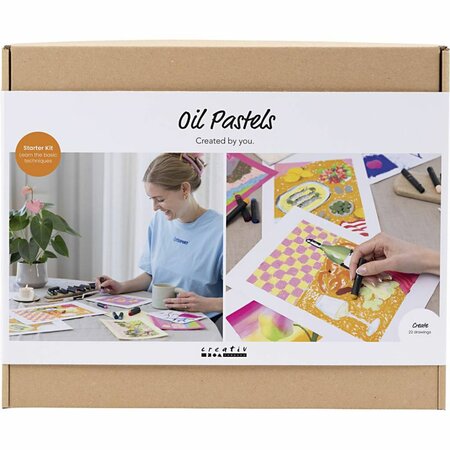 Starter Hobbyset Oliepastel, diverse kleuren, 1 doos