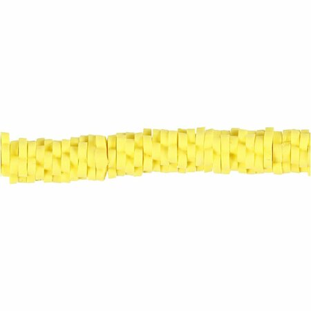 Klei kralen | Polymeer kralen bloemvorm | Platte rijgkralen | Geel | &Oslash; 5-6 mm | Gat 2 mm | 145 stuks