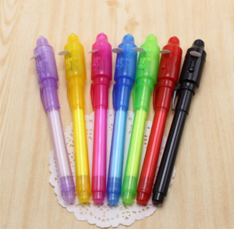 Magische Stift - Stift Onzichtbare Inkt - Geheimschrift - UV inkt - Black Light - Lichtgevende inkt