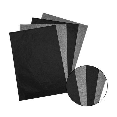 Zwart carbonpapier overtrekpapier doordrukpapier