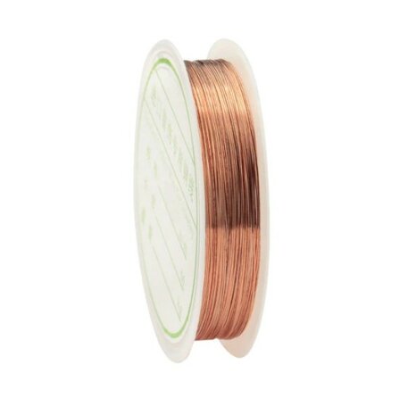 Metallic Koperdraad - Hobbydraad - DIY Draad - Copper Wire - Sieraden maken - Rose Kleurig - Rose - 0,3mm - 13mtr