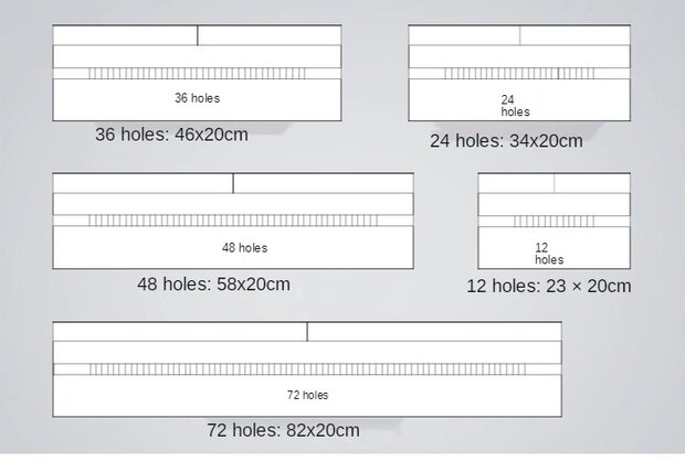 Roletui - Etui voor potloden, pennen, stiften, kwasten, make up - Canvas - Kleurrijk Geometrisch - 24 gaten