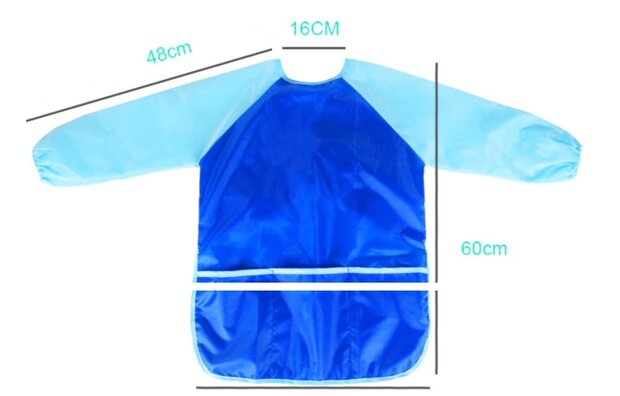 Schort - Verf schort - Schort voor knutselen blauw