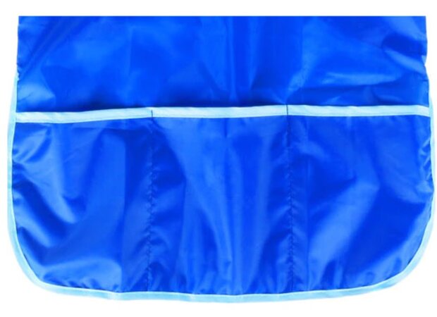 Schort - Verf schort - Schort voor knutselen - Kinderen - Waterdicht - Lange mouwen - Blauw - 60x45cm