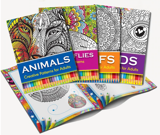 surfen toenemen Farmacologie Kleurboek Volwassenen en Kinderen - Dieren - Animals - 28,5x20,5cm -  Creatieve Materialen