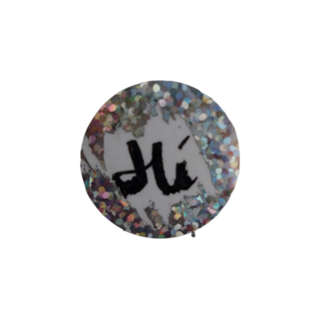 Krasstickers - Zelf krasplaatjes maken - Kraskaart Sticker - Rondjes - Zilver Metallic Glitter - 2,5cm - 10 stuks