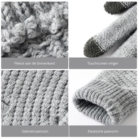 Heren Touchscreen Handschoenen - Winterhandschoenen Fleece - Handschoenen Met Touchscreen