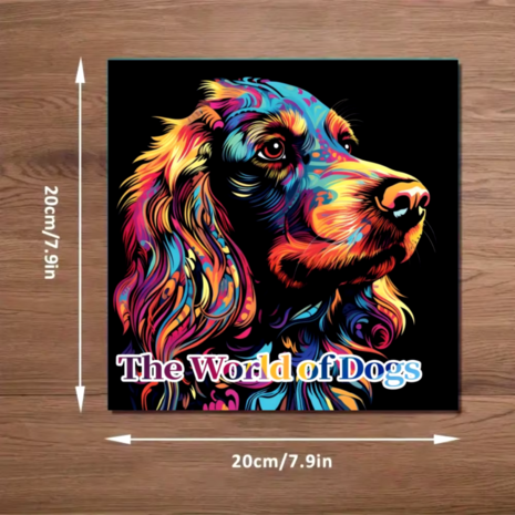 Kleurboek Honden – Kleurboek met Hondenprints – Kleurboek Volwassenen Honden – Kleurboek Kinderen Honden