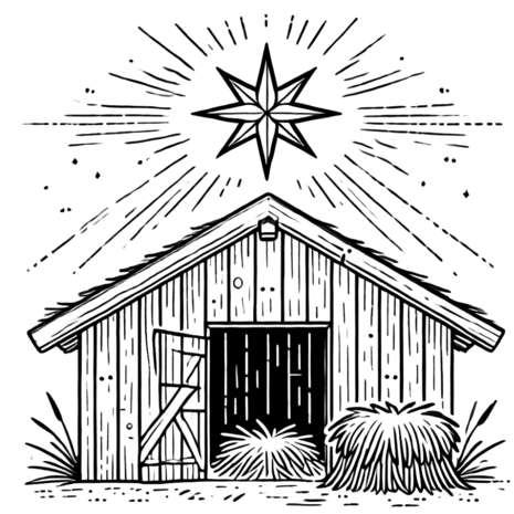 Kerst Kleurboek – Kleurboek Geboorte van Jezus – Bijbels Kleurboek 
