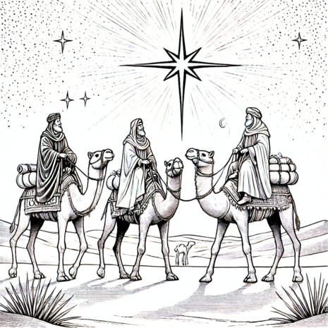 Kerst Kleurboek – Kleurboek Geboorte van Jezus – Bijbels Kleurboek 