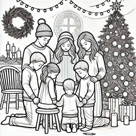 Kerst Kleurboek – Kleurboek Geboorte van Jezus – Bijbels Kleurboek 