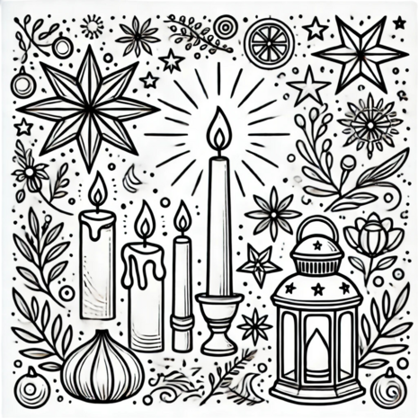 Kerst Kleurboek – Kleurboek Geboorte van Jezus – Bijbels Kleurboek 