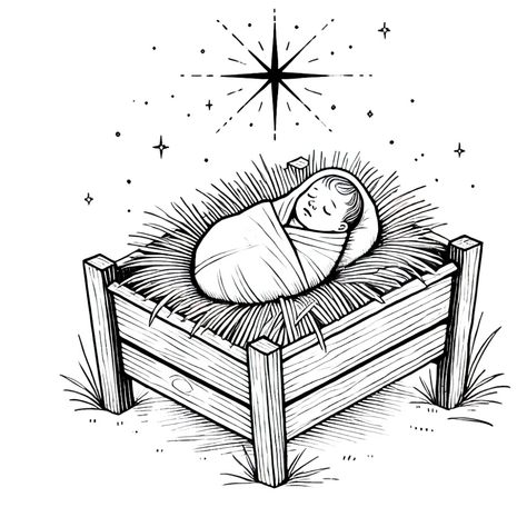 Kerst Kleurboek – Kleurboek Geboorte van Jezus – Bijbels Kleurboek 